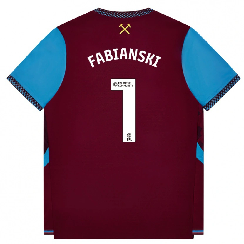Danxen Homem Camisola Lukasz Fabianski #1 Borgonha Cornflowerblue Principal 2026/27 Camisa