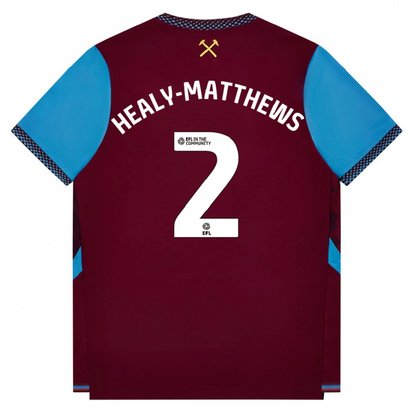 Danxen Homem Camisola Kyle Healy-Matthews #2 Borgonha Cornflowerblue Principal 2026/27 Camisa