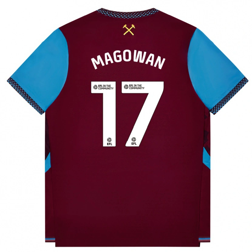 Danxen Homem Camisola Zak Magowan #17 Borgonha Cornflowerblue Principal 2026/27 Camisa