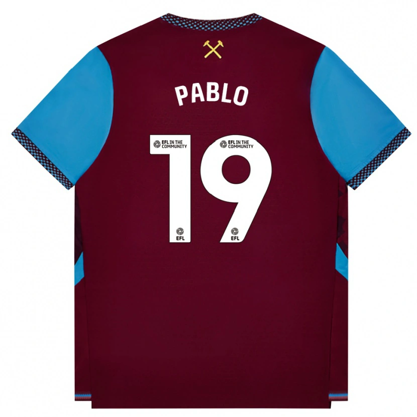 Danxen Homem Camisola Pablo Felipe Pereira De Jesus #19 Borgonha Cornflowerblue Principal 2026/27 Camisa