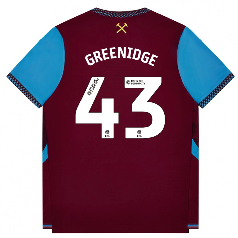 Danxen Homem Camisola Will Greenidge #43 Borgonha Cornflowerblue Principal 2026/27 Camisa