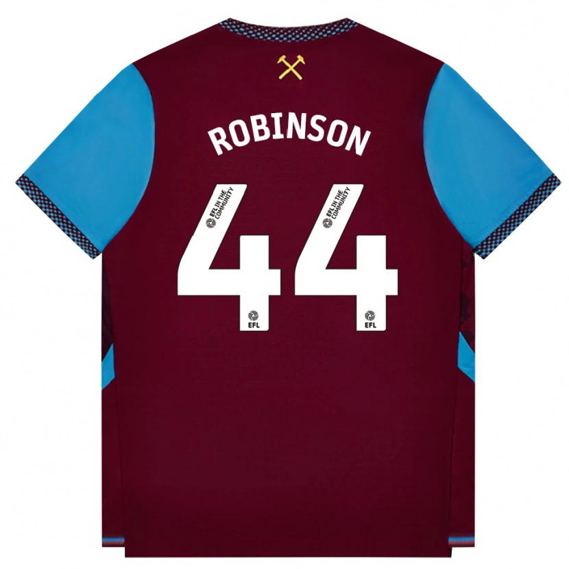 Danxen Homem Camisola Junior Robinson #44 Borgonha Cornflowerblue Principal 2026/27 Camisa