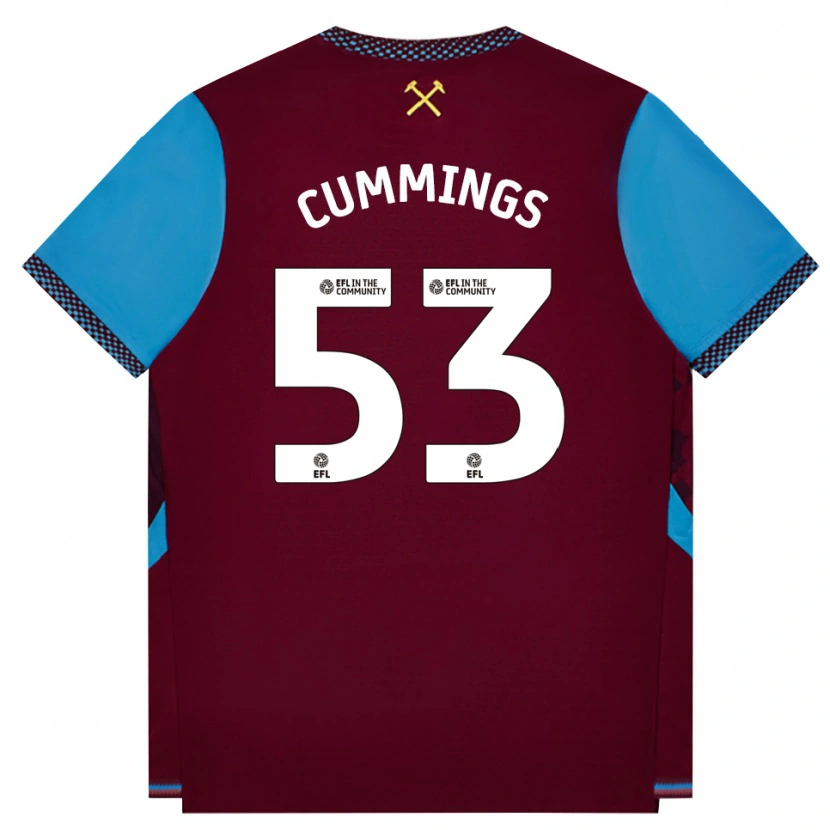 Danxen Homem Camisola Daniel Cummings #53 Borgonha Cornflowerblue Principal 2026/27 Camisa