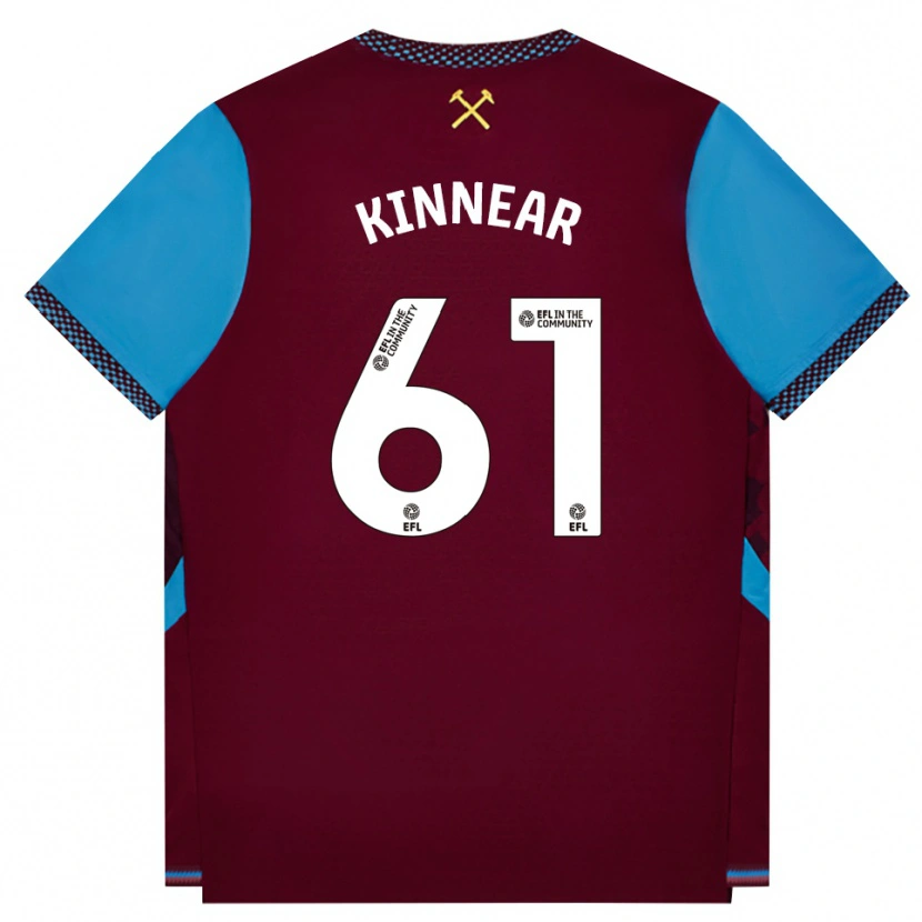 Danxen Homem Camisola Brian Kinnear #61 Borgonha Cornflowerblue Principal 2026/27 Camisa