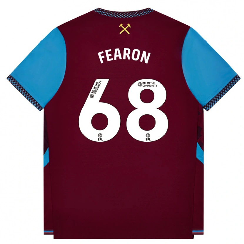 Danxen Homem Camisola Preston Fearon #68 Borgonha Cornflowerblue Principal 2026/27 Camisa