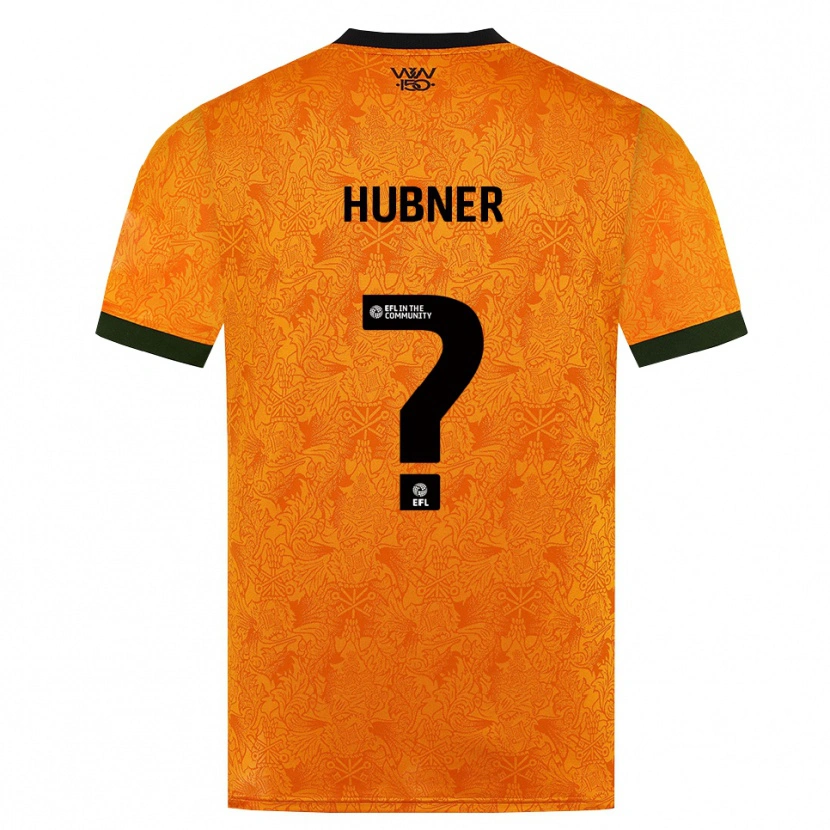 Danxen Homem Camisola Justin Hubner #0 Laranja Preto Principal 2026/27 Camisa