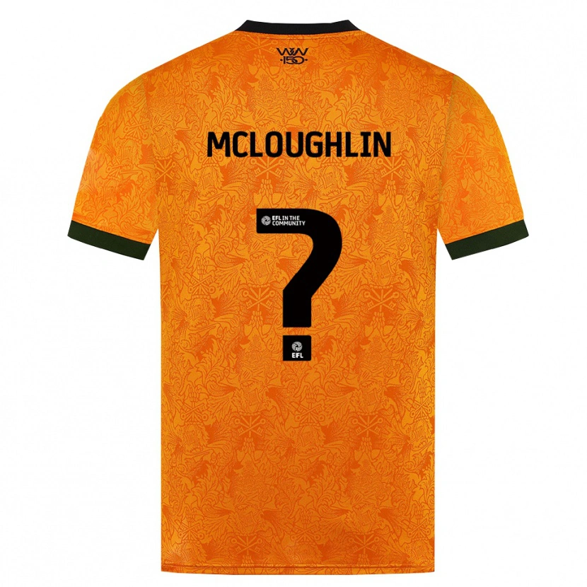 Danxen Homem Camisola Lee Mcloughlin #0 Laranja Preto Principal 2026/27 Camisa