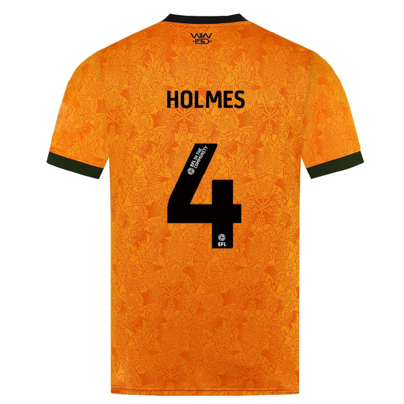 Danxen Homem Camisola Summer Holmes #4 Laranja Preto Principal 2026/27 Camisa