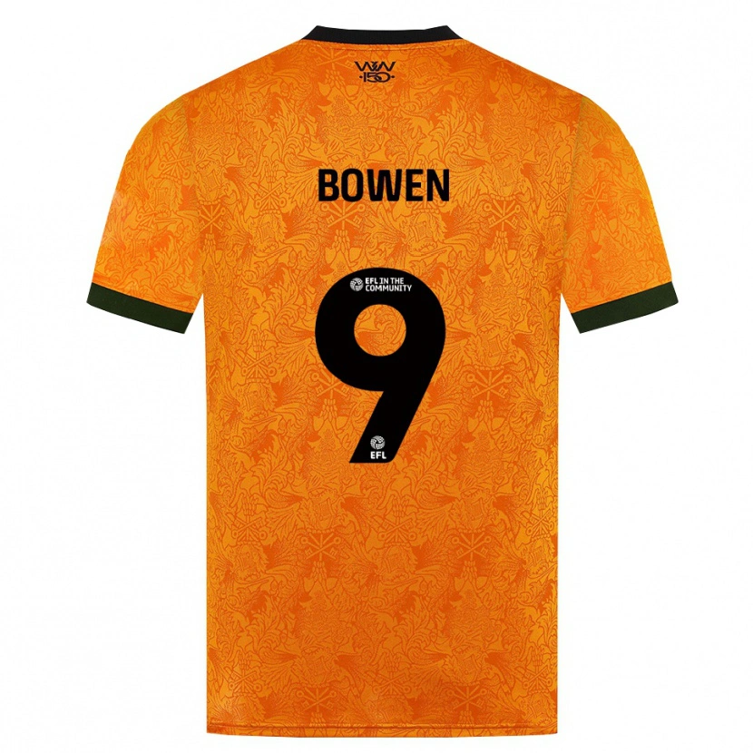 Danxen Homem Camisola Reiss Bowen #9 Laranja Preto Principal 2026/27 Camisa