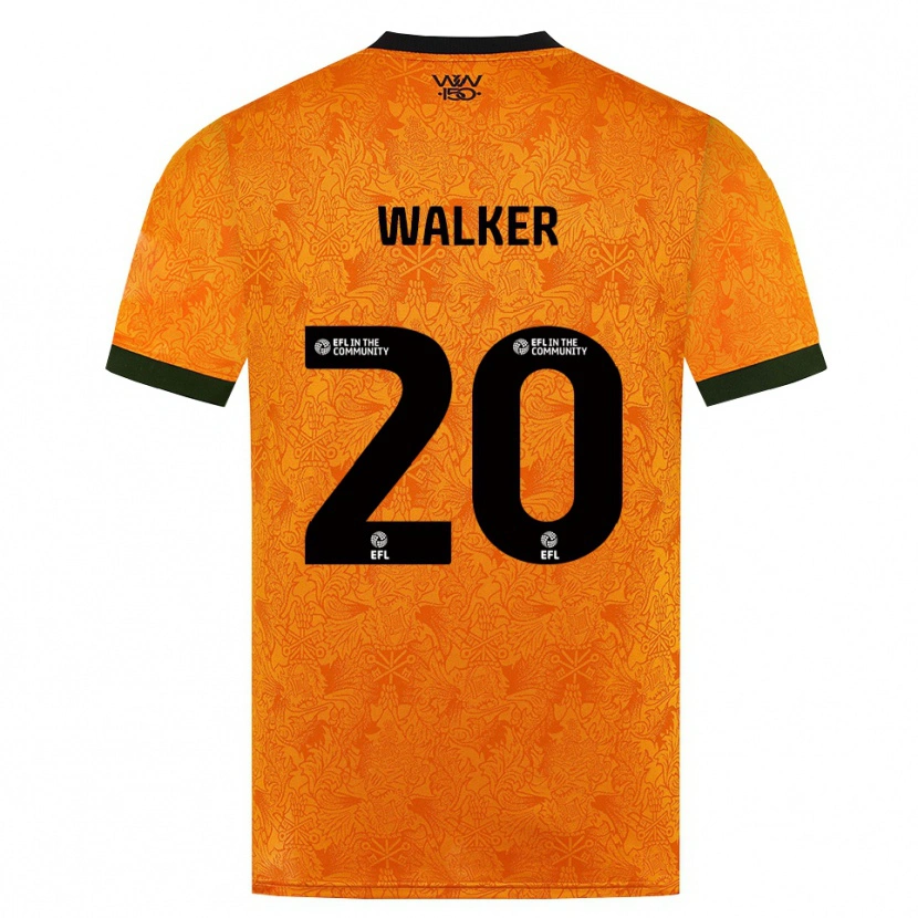 Danxen Homem Camisola Lowri Walker #20 Laranja Preto Principal 2026/27 Camisa