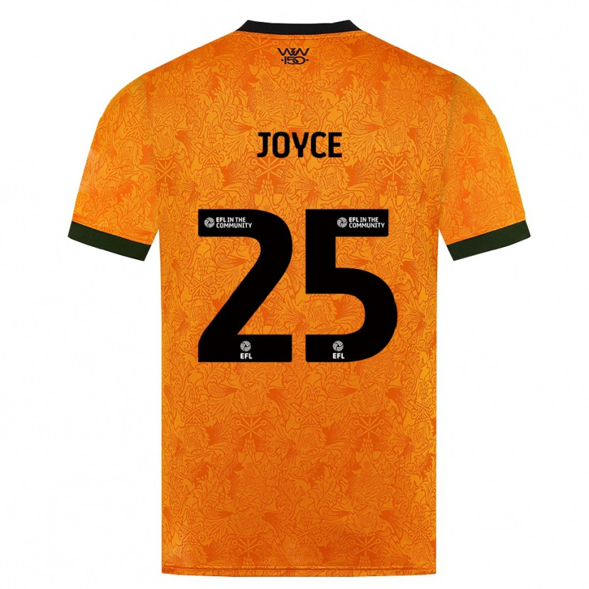Danxen Homem Camisola Leonie Joyce #25 Laranja Preto Principal 2026/27 Camisa