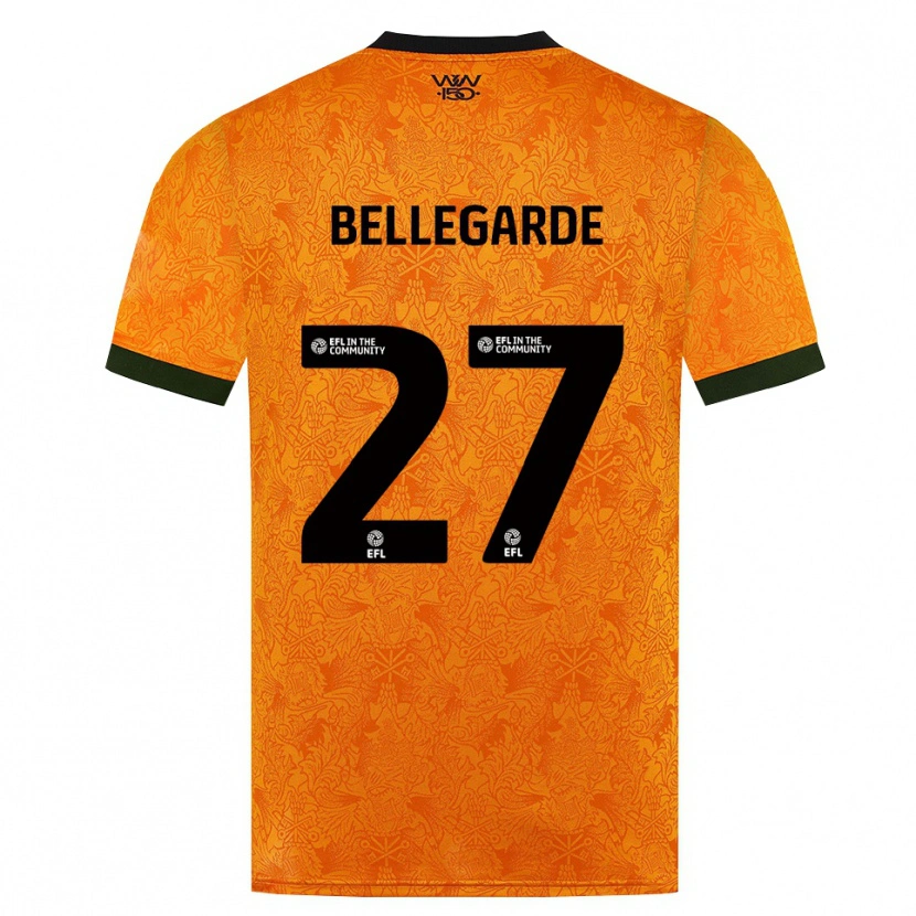 Danxen Homem Camisola Jean-Ricner Bellegarde #27 Laranja Preto Principal 2026/27 Camisa