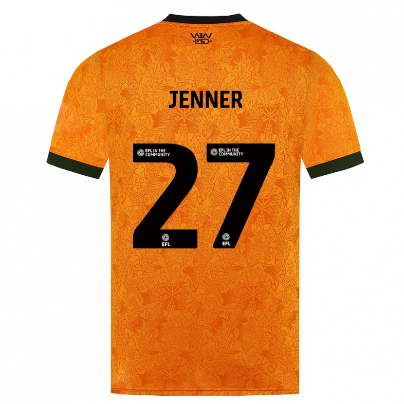 Danxen Homem Camisola Abbi Jenner #27 Laranja Preto Principal 2026/27 Camisa