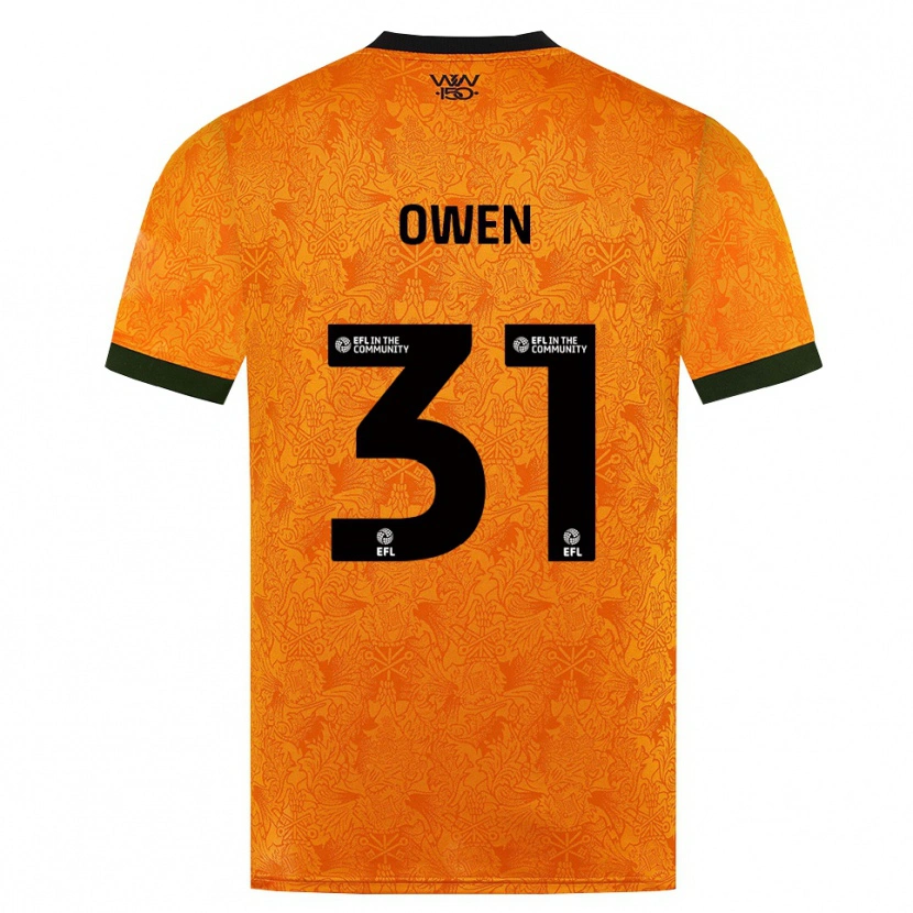 Danxen Homem Camisola Skye Owen #31 Laranja Preto Principal 2026/27 Camisa