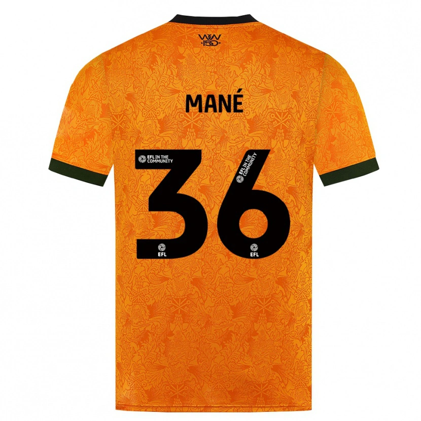 Danxen Homem Camisola Mateus Mané #36 Laranja Preto Principal 2026/27 Camisa