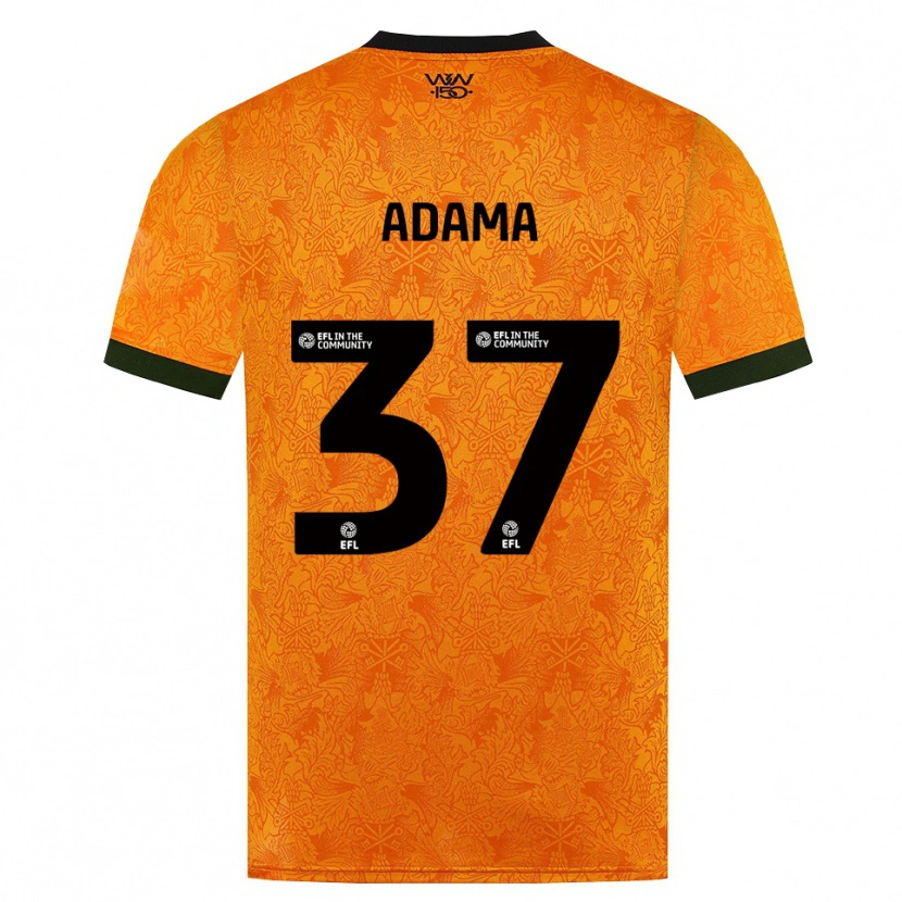 Danxen Homem Camisola Adama Traore #37 Laranja Preto Principal 2026/27 Camisa