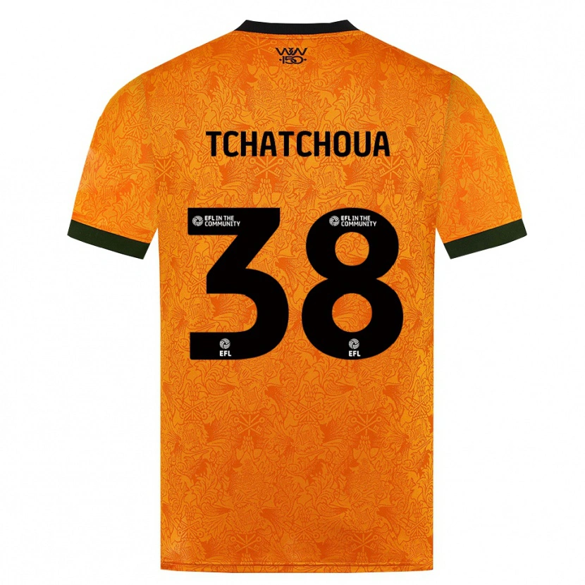 Danxen Homem Camisola Jackson Tchatchoua #38 Laranja Preto Principal 2026/27 Camisa