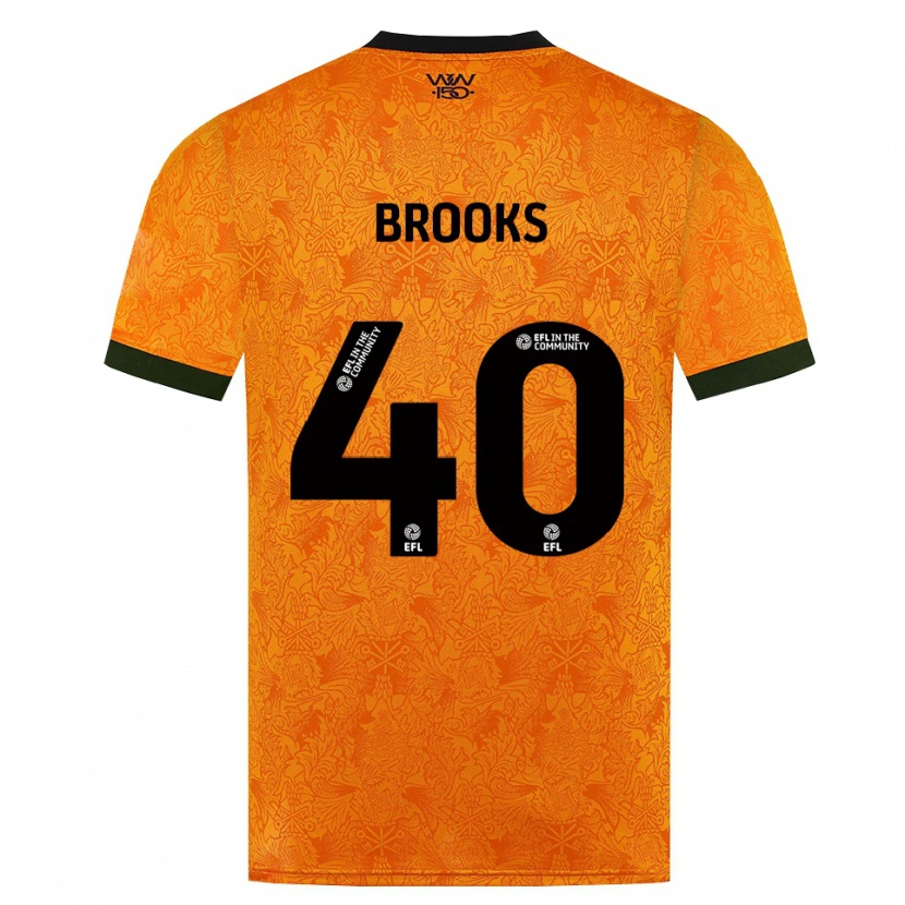 Danxen Homem Camisola Alfie Brooks #40 Laranja Preto Principal 2026/27 Camisa