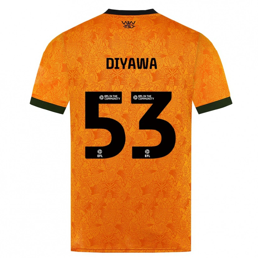 Danxen Homem Camisola Aaron Keto Diyawa #53 Laranja Preto Principal 2026/27 Camisa