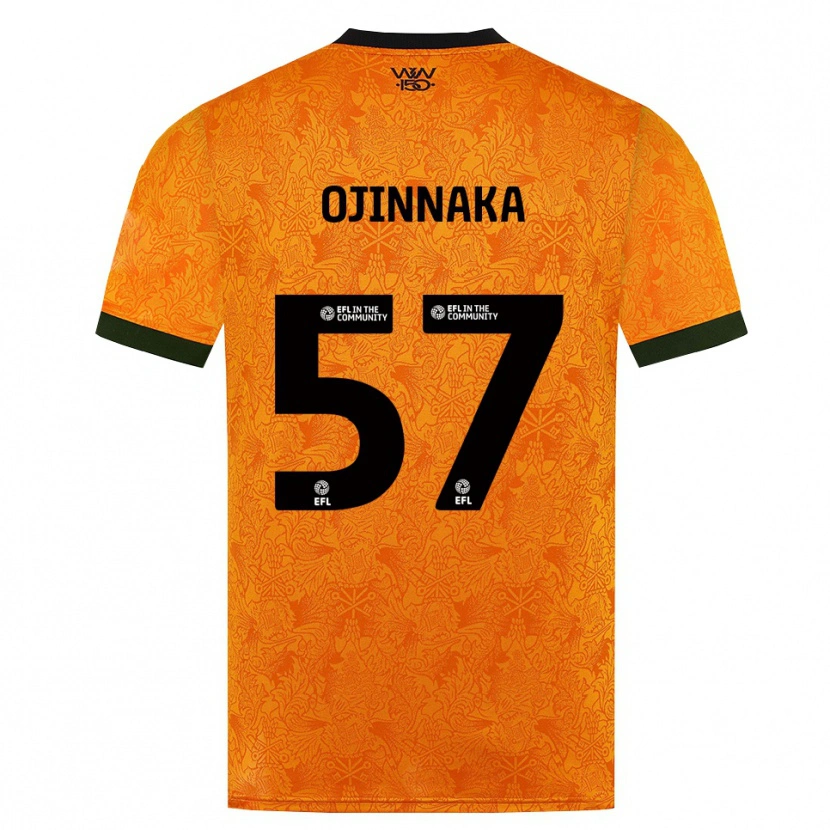 Danxen Homem Camisola Temple Ojinnaka #57 Laranja Preto Principal 2026/27 Camisa