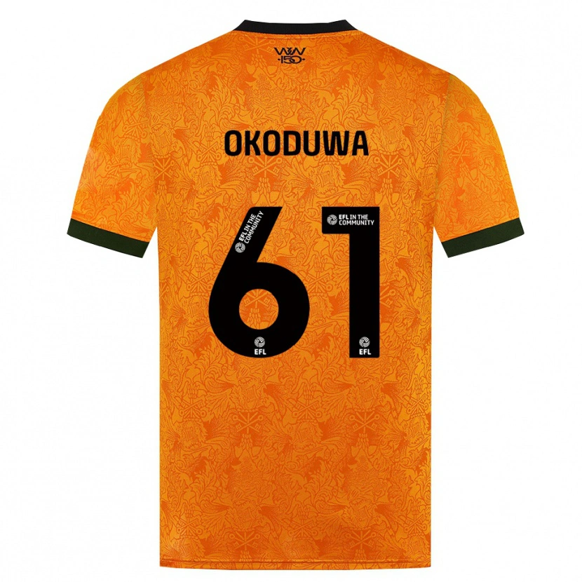 Danxen Homem Camisola Wesley Okoduwa #61 Laranja Preto Principal 2026/27 Camisa