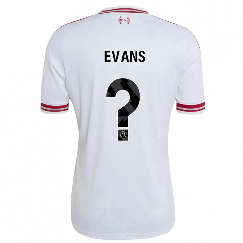 Danxen Homem Camisola Noah Evans #0 Vermelho Branco Alternativa 2026/27 Camisa
