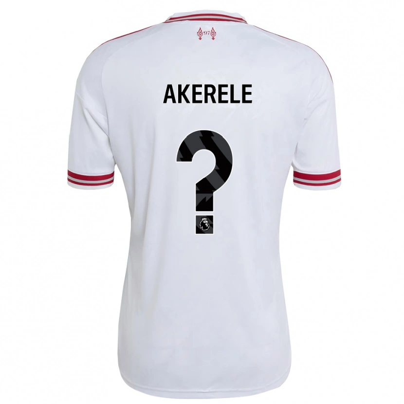 Danxen Homem Camisola Kobi Akerele #0 Vermelho Branco Alternativa 2026/27 Camisa