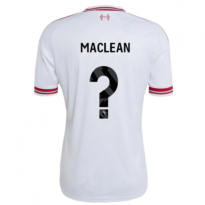 Danxen Homem Camisola Kirsty Maclean #0 Vermelho Branco Alternativa 2026/27 Camisa