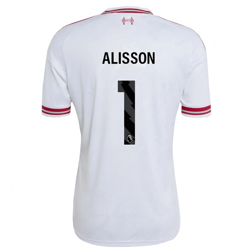 Danxen Homem Camisola Alisson Ramses Becker #1 Vermelho Branco Alternativa 2026/27 Camisa