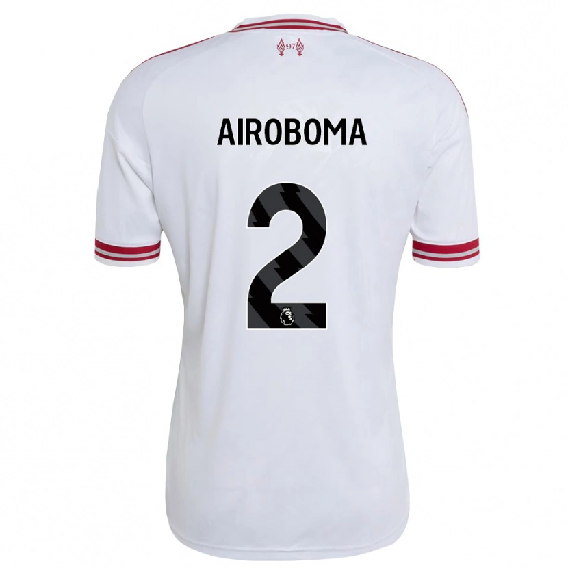 Danxen Homem Camisola Emmanuel Airoboma #2 Vermelho Branco Alternativa 2026/27 Camisa