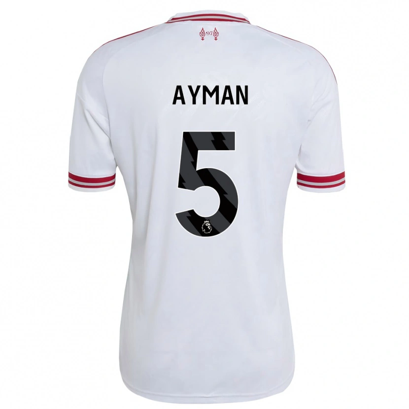 Danxen Homem Camisola Alvin Ayman #5 Vermelho Branco Alternativa 2026/27 Camisa
