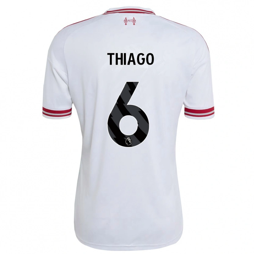 Danxen Homem Camisola Thiago #6 Vermelho Branco Alternativa 2026/27 Camisa