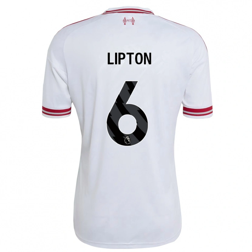 Danxen Homem Camisola Joe Lipton #6 Vermelho Branco Alternativa 2026/27 Camisa