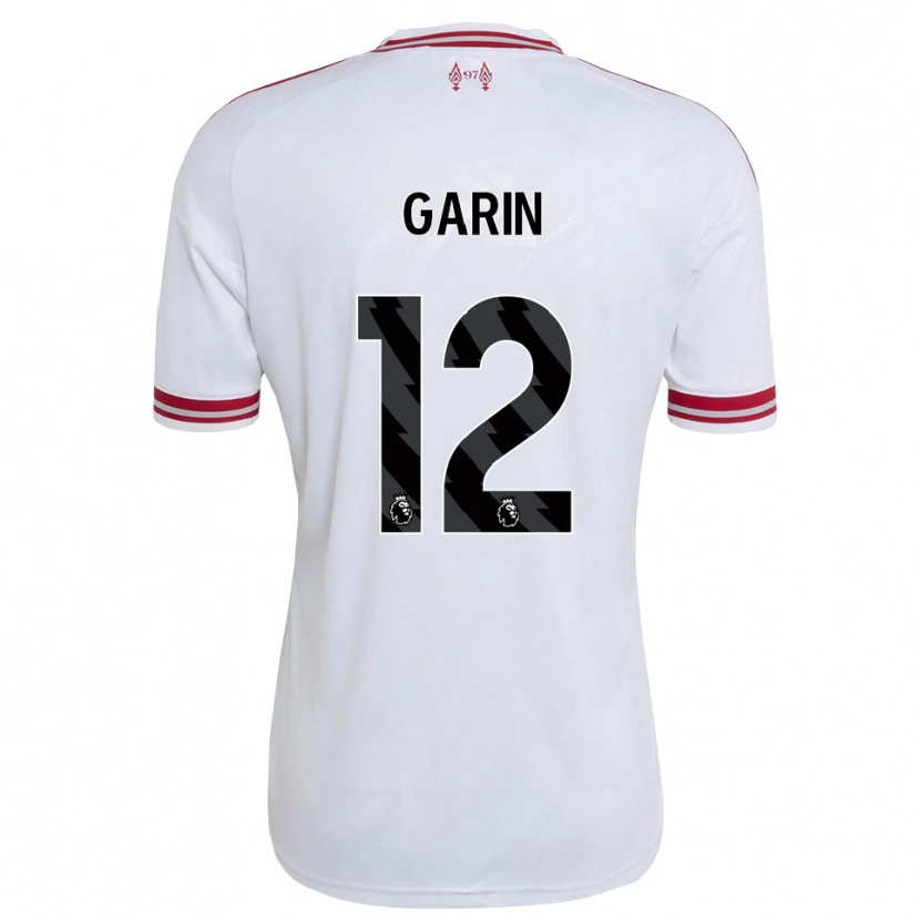 Danxen Homem Camisola Isaiah Garin #12 Vermelho Branco Alternativa 2026/27 Camisa