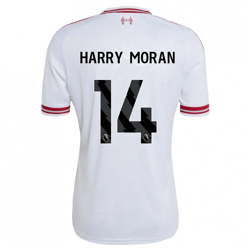 Danxen Homem Camisola Harry Moran #14 Vermelho Branco Alternativa 2026/27 Camisa