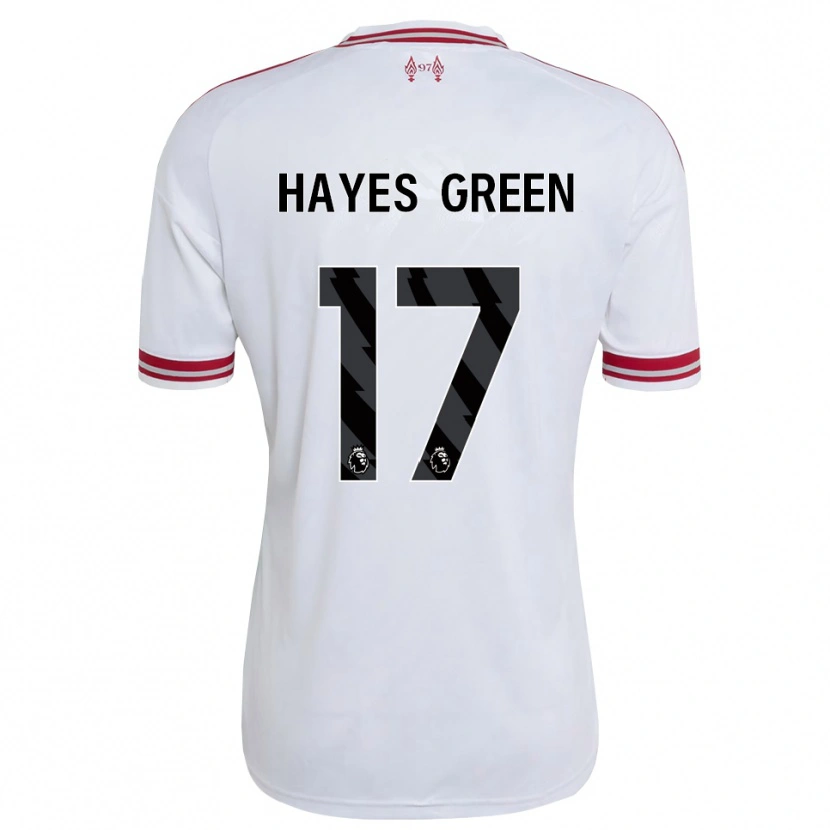 Danxen Homem Camisola Charlie Hayes-Green #17 Vermelho Branco Alternativa 2026/27 Camisa