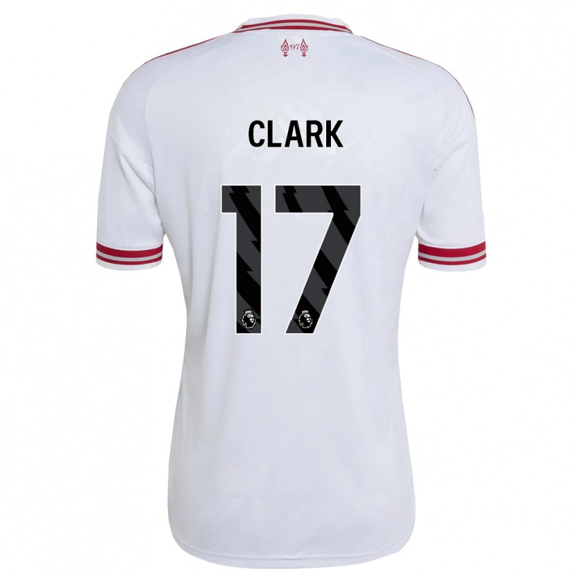 Danxen Homem Camisola Jenna Clark #17 Vermelho Branco Alternativa 2026/27 Camisa
