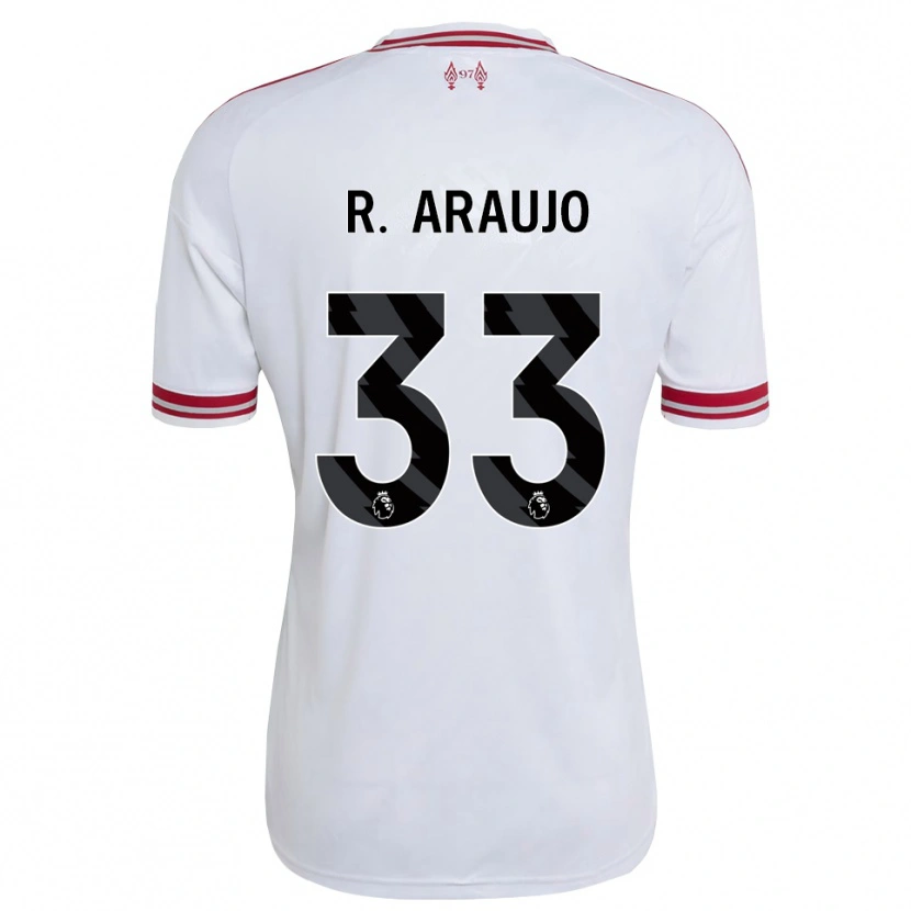 Danxen Homem Camisola Ronald Araujo #33 Vermelho Branco Alternativa 2026/27 Camisa