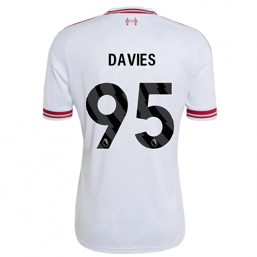 Danxen Homem Camisola Harvey Davies #95 Vermelho Branco Alternativa 2026/27 Camisa