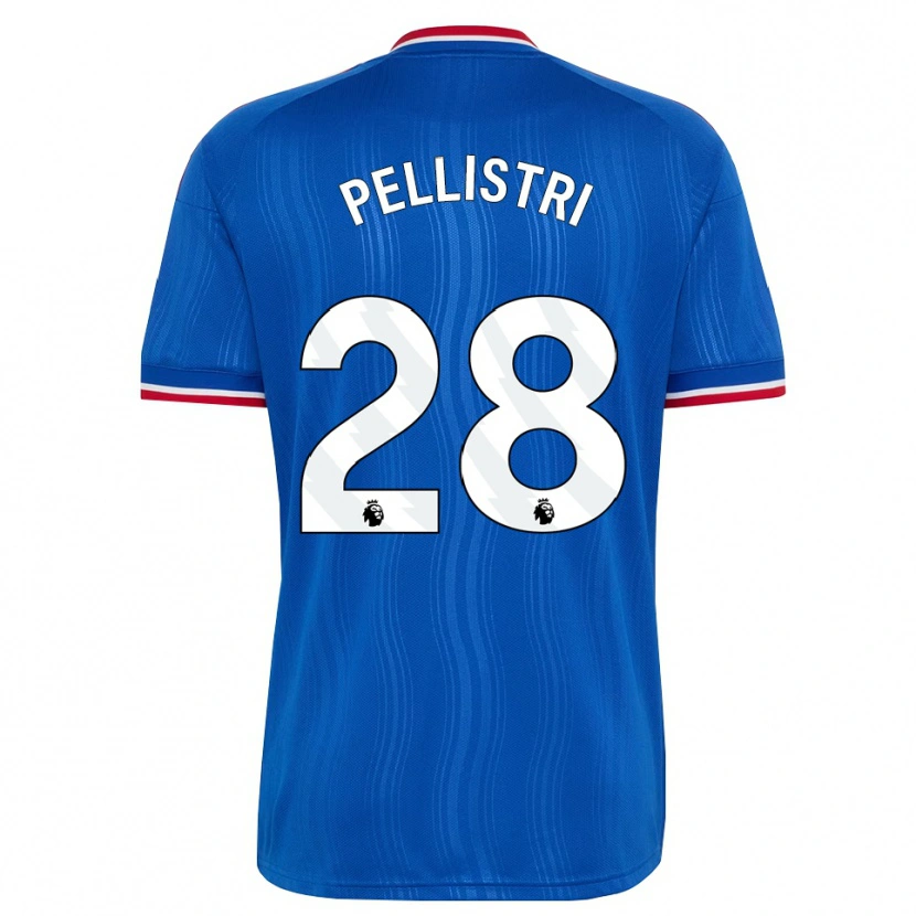 Danxen Homem Camisola Facundo Pellistri #28 Azul Branco Vermelho Alternativa 2026/27 Camisa