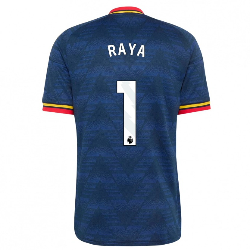 Danxen Homem Camisola David Raya #1 Midnightblue Amarelo Vermelho Alternativa 2026/27 Camisa
