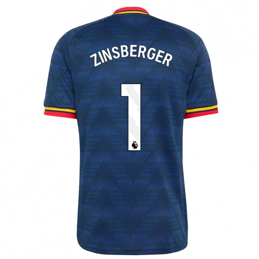 Danxen Homem Camisola Manuela Zinsberger #1 Midnightblue Amarelo Vermelho Alternativa 2026/27 Camisa