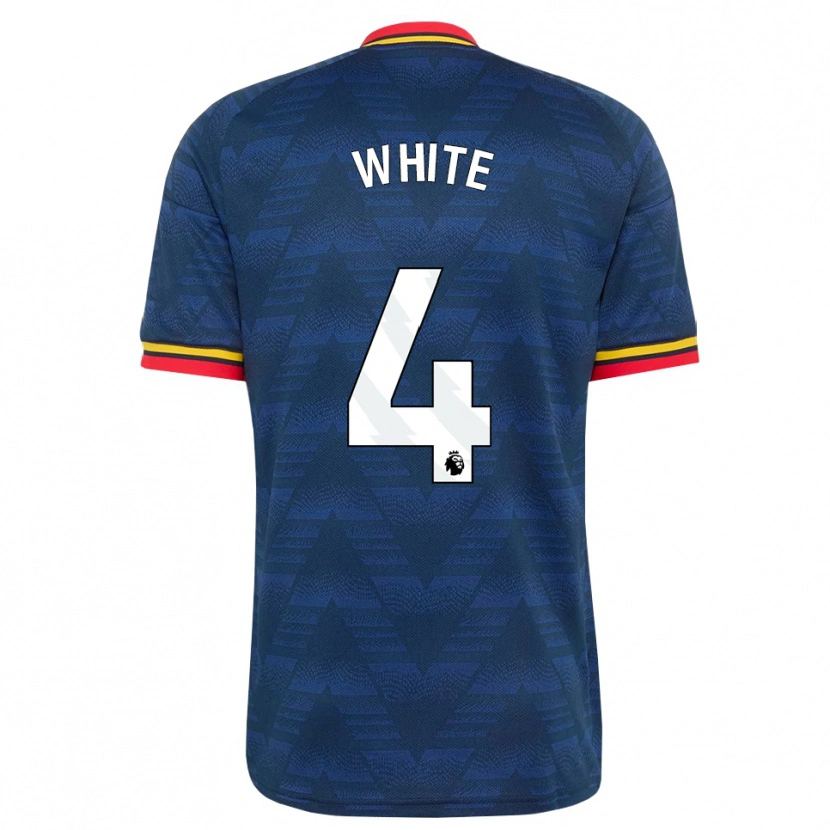 Danxen Homem Camisola Ben White #4 Midnightblue Amarelo Vermelho Alternativa 2026/27 Camisa