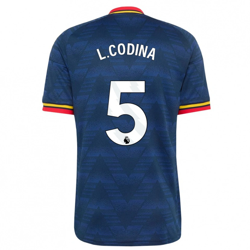 Danxen Homem Camisola Laia Codina #5 Midnightblue Amarelo Vermelho Alternativa 2026/27 Camisa