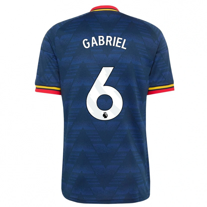 Danxen Homem Camisola Gabriel Magalhães #6 Midnightblue Amarelo Vermelho Alternativa 2026/27 Camisa