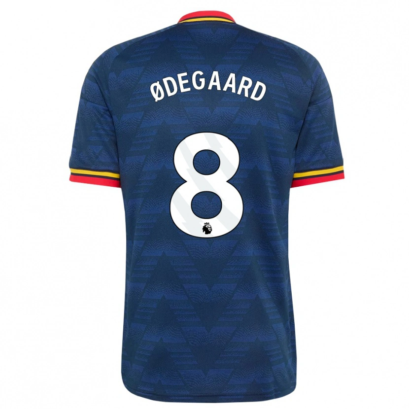 Danxen Homem Camisola Martin Ødegaard #8 Midnightblue Amarelo Vermelho Alternativa 2026/27 Camisa