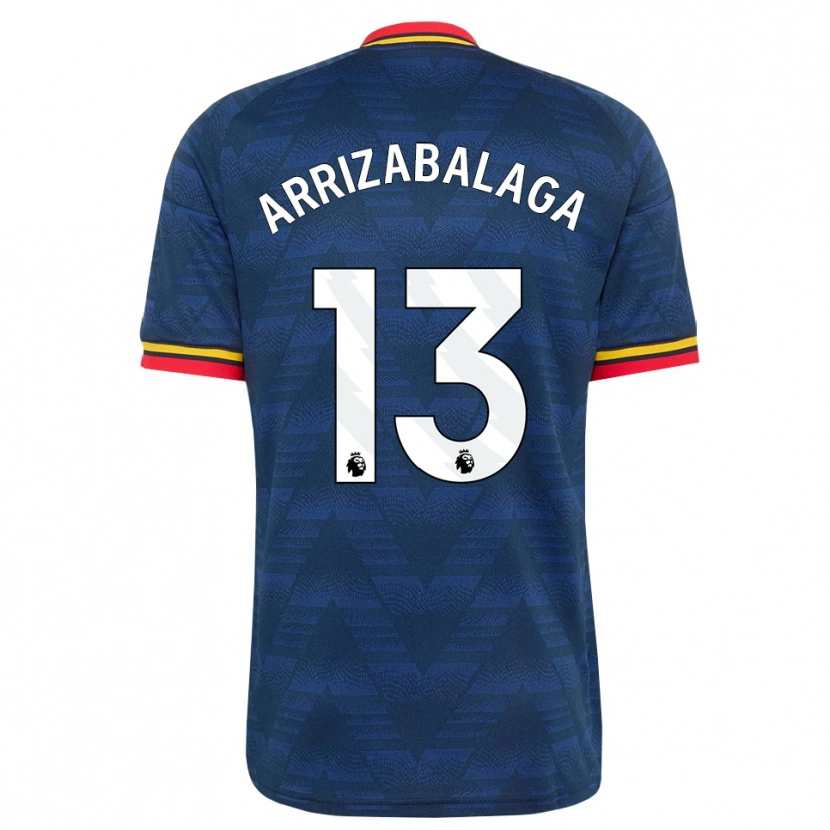 Danxen Homem Camisola Kepa Arrizabalaga #13 Midnightblue Amarelo Vermelho Alternativa 2026/27 Camisa