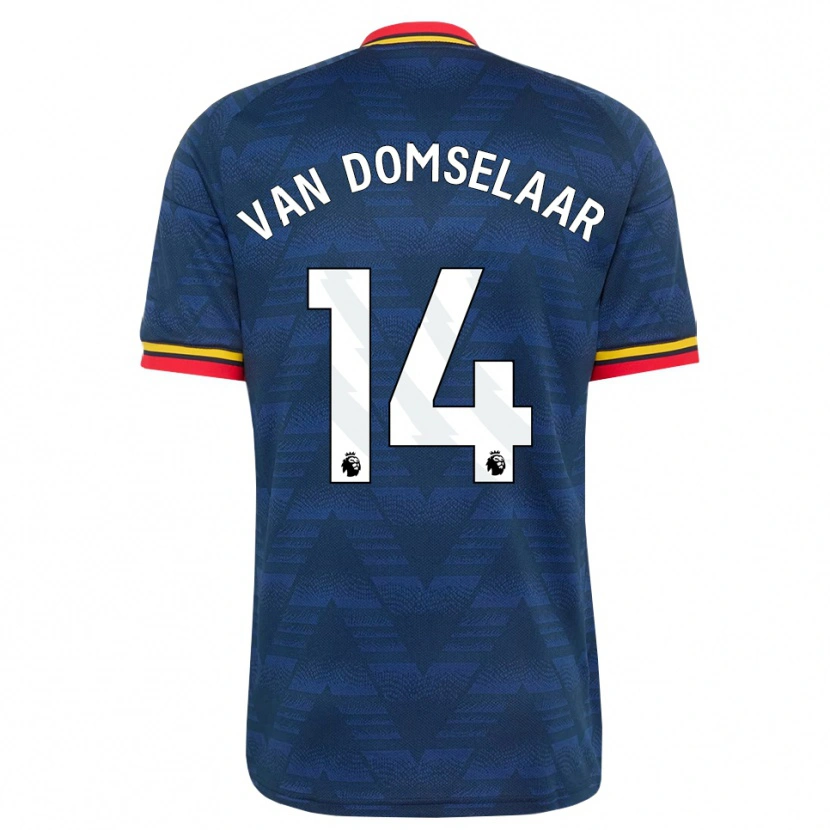 Danxen Homem Camisola Daphne Van Domselaar #14 Midnightblue Amarelo Vermelho Alternativa 2026/27 Camisa