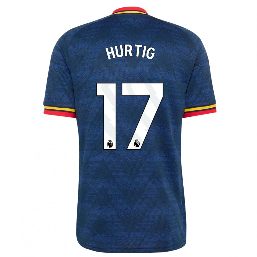 Danxen Homem Camisola Lina Hurtig #17 Midnightblue Amarelo Vermelho Alternativa 2026/27 Camisa