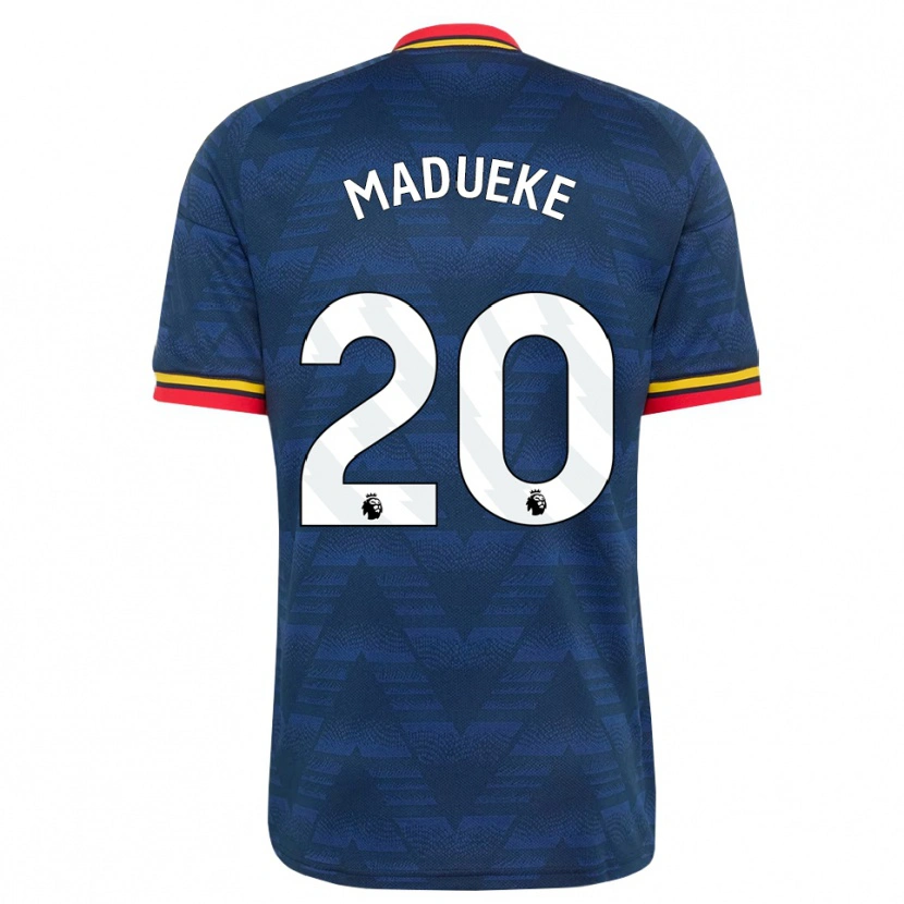 Danxen Homem Camisola Noni Madueke #20 Midnightblue Amarelo Vermelho Alternativa 2026/27 Camisa